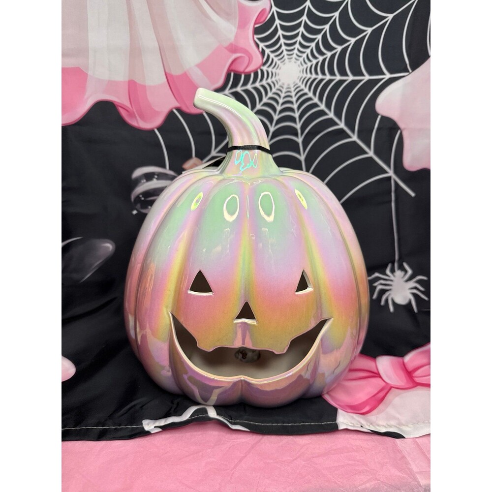 Pearl Iridescent Light Up Pumpkin